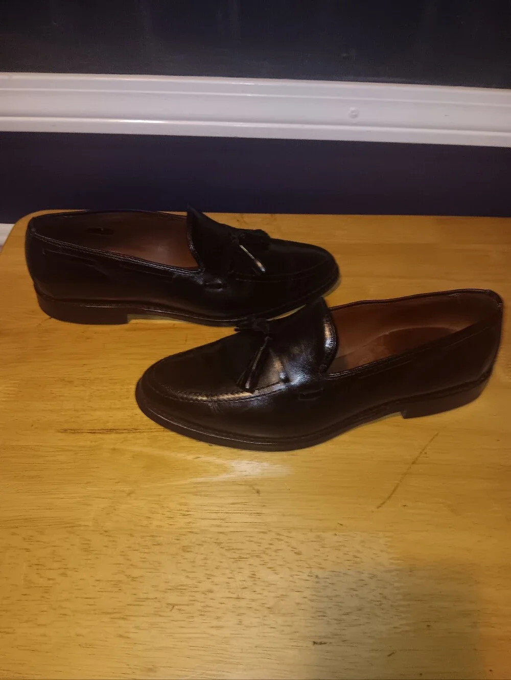 Allen Edmonds Grayson Leather Tassle Loafers Size 9